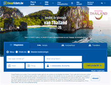 Tablet Screenshot of cheaptickets.be