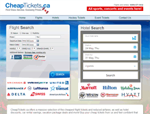 Tablet Screenshot of cheaptickets.ca